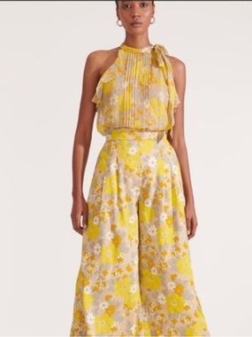 Veronica Beard Dali Floral Silk Blouse
